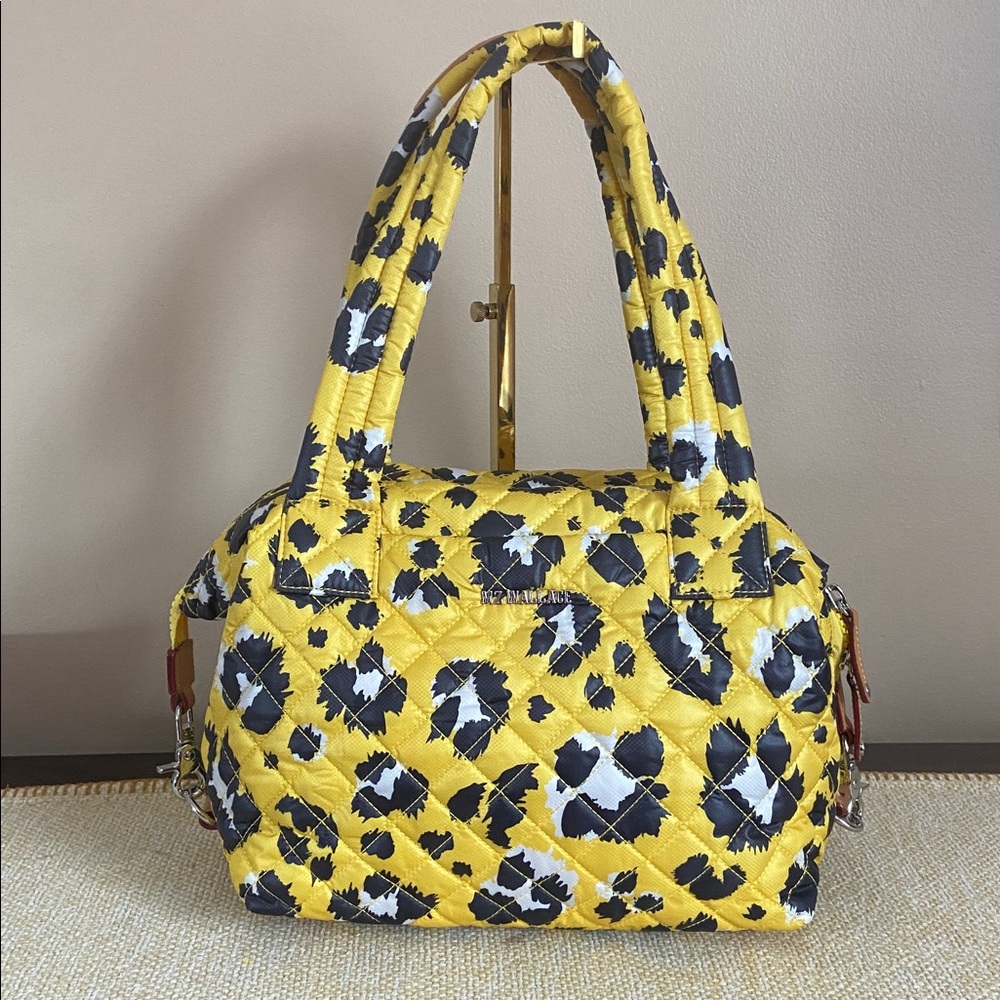 MZ WALLACE- Medium Sutton Deluxe Bag, Yellow Leopard - Picture 6 of 14